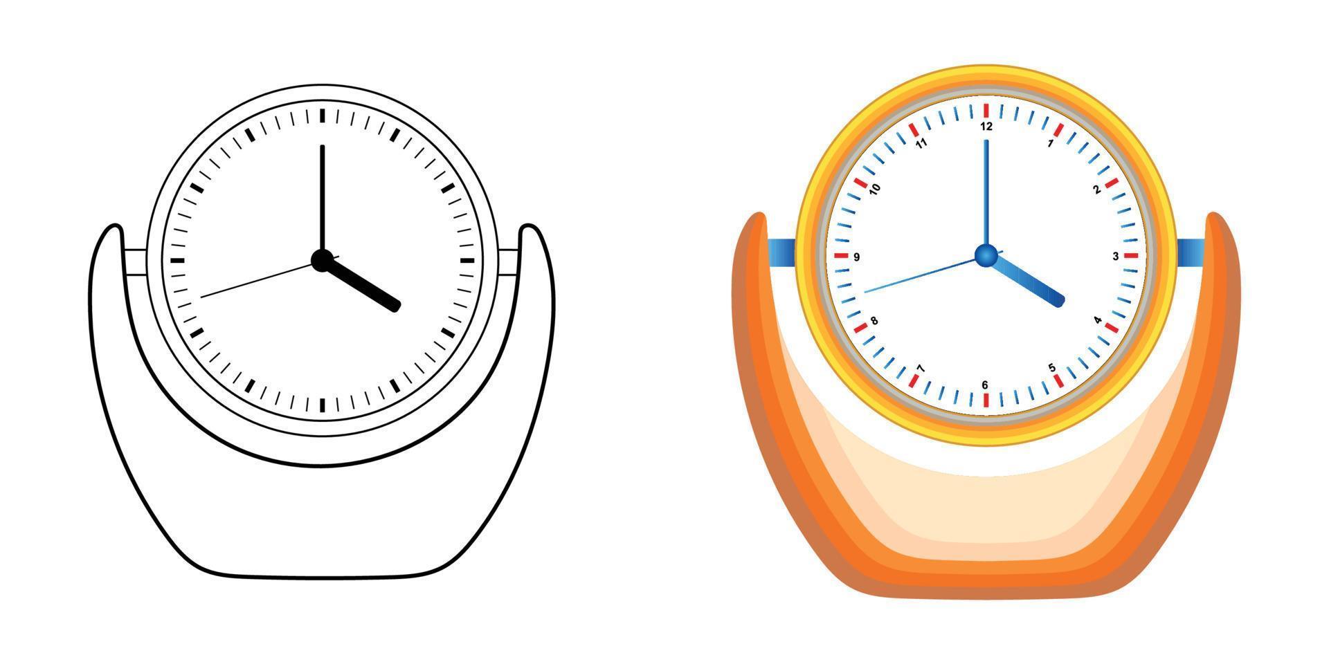 Coloring Watch vector illustration