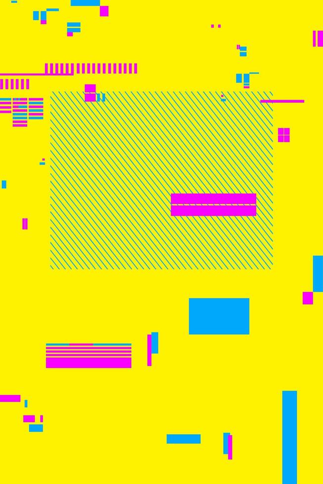 Futuristic Cyberpunk Vector Composition Glitch Texture