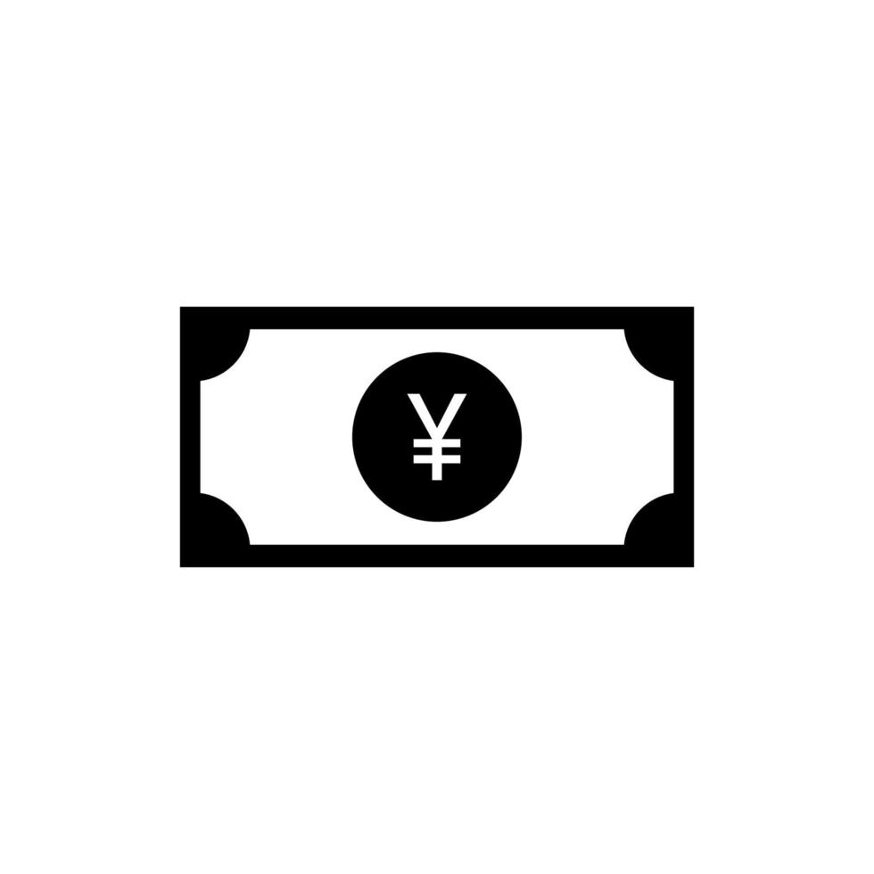 Japan Money Currency, Yen Icon Symbol, JPY Sign. Vector Illustration