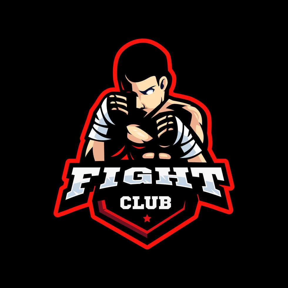 Illustration of Fighter for sport logo, fight club, team 14310549