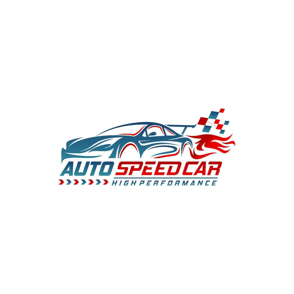 Auto speed logo template vector