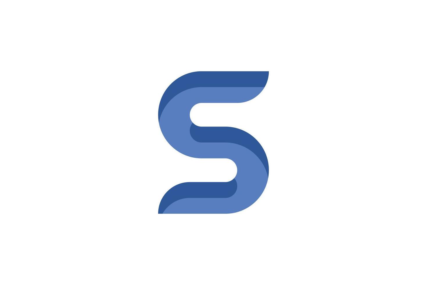 Flat S Logo vector