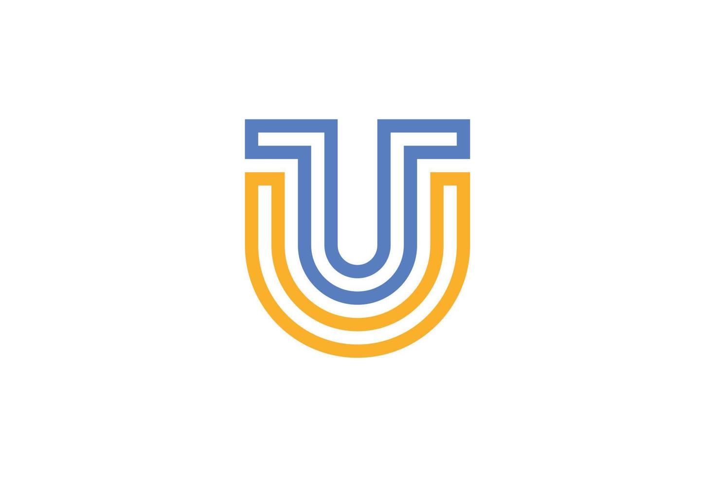 Letter U Abstract Logo vector