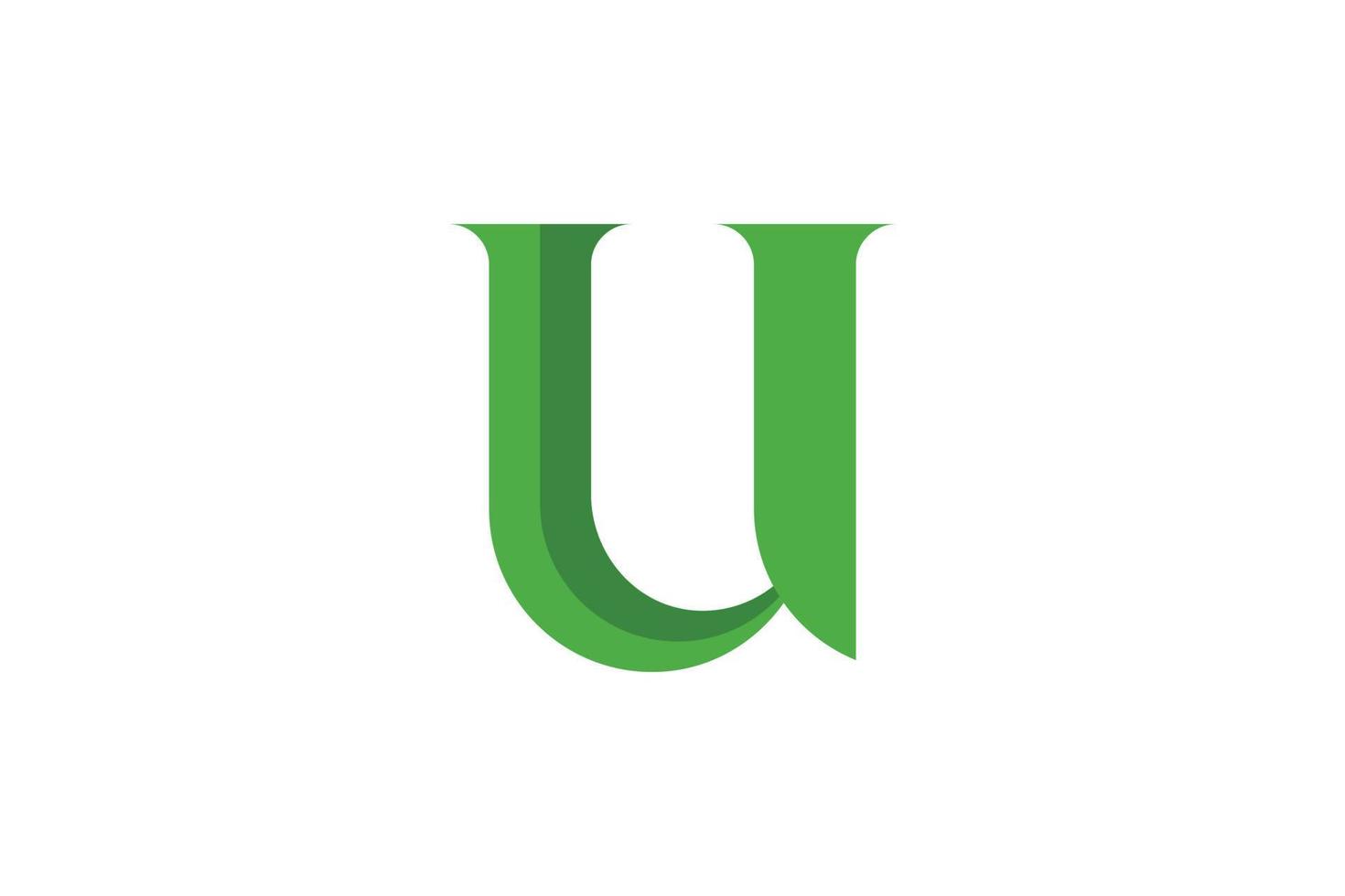 Letter U Abstract Logo vector