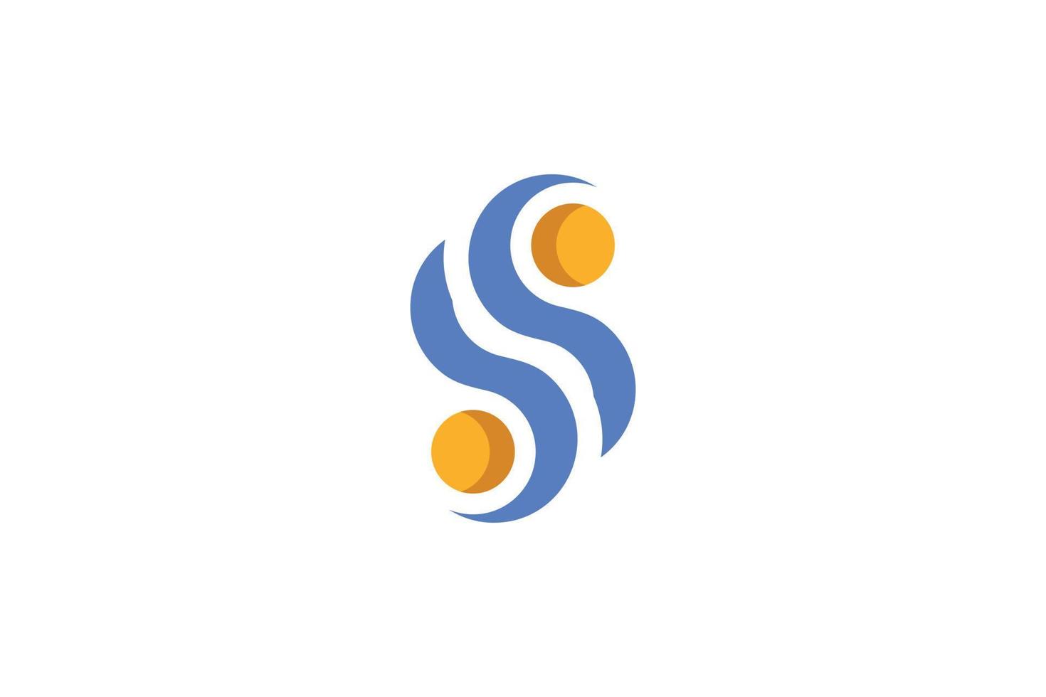 Flat S Logo vector