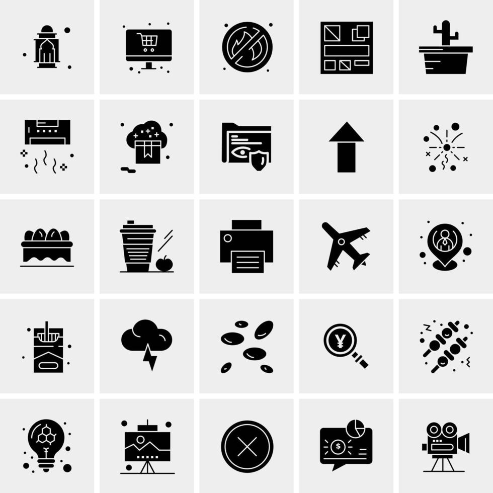 25 Universal Business Icons Vector Creative Icon Illustration to use in web and Mobile Related project