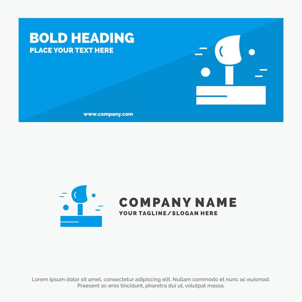 Blowing Weather Wind Winter SOlid Icon Website Banner and Business Logo Template vector
