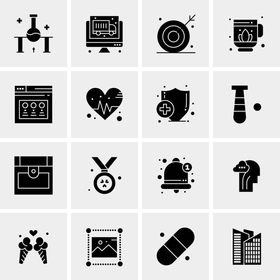 16 Universal Business Icons Vector Creative Icon Illustration to use in web and Mobile Related project