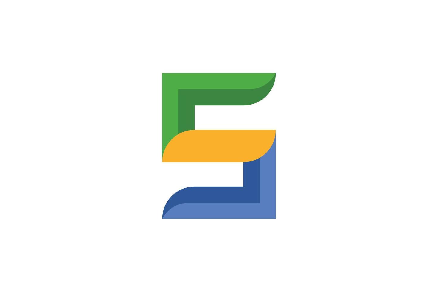 Flat S Logo vector
