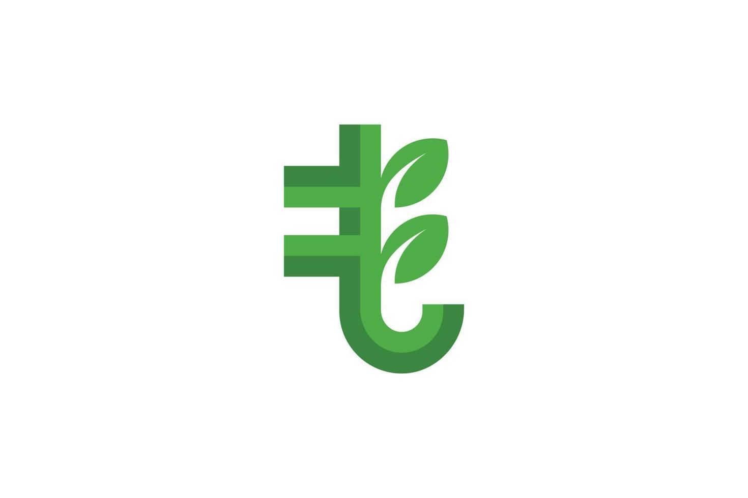 Flat Design Letter T Logo vector