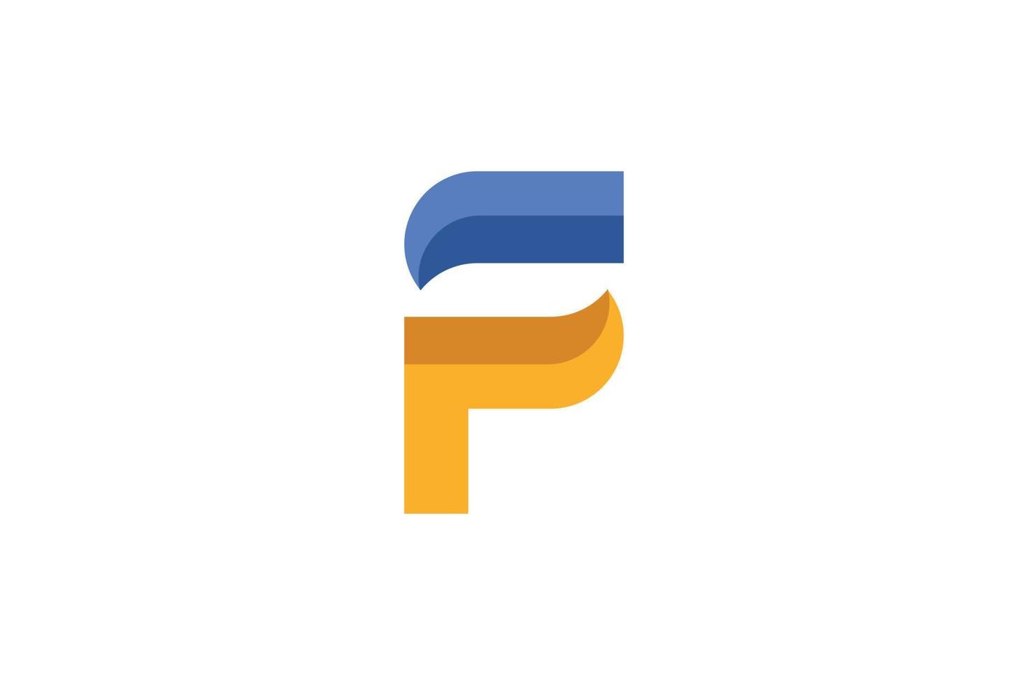 Letter P Modern Logo vector