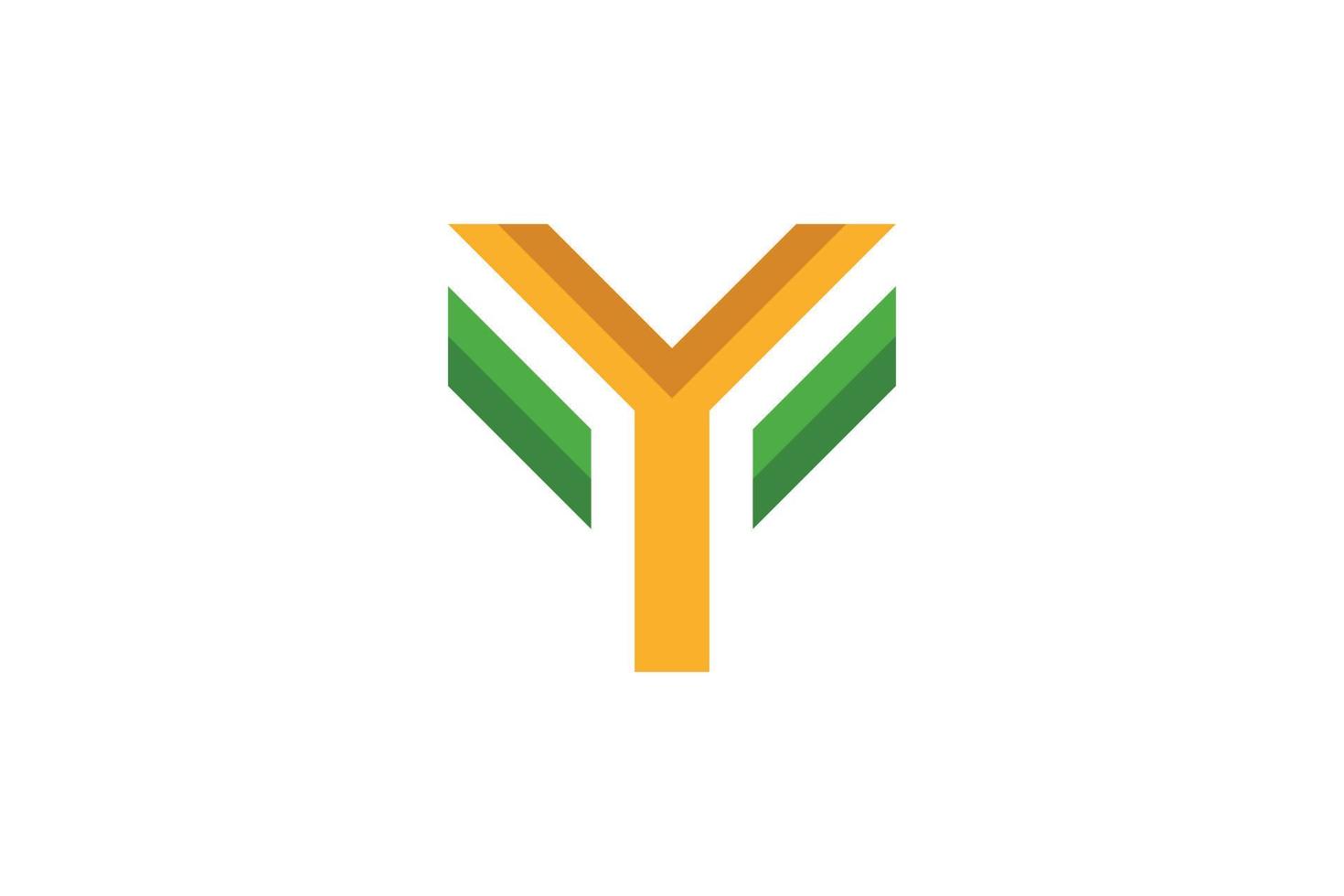 Y Letter Colorful Logo vector