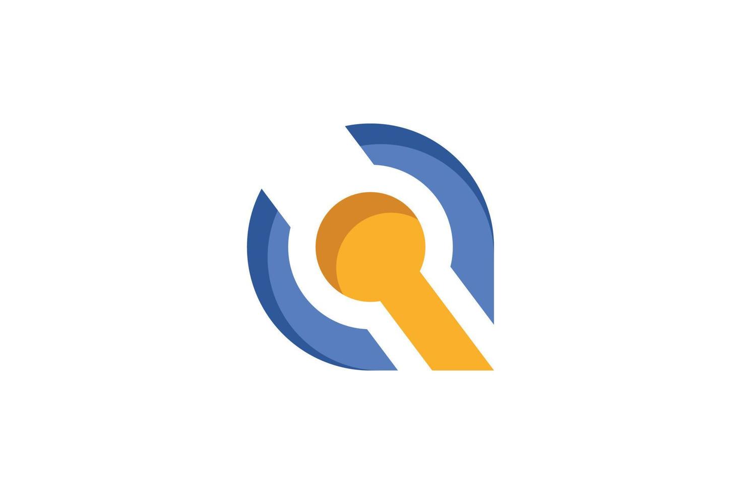 Initial Letter Q Modern vector
