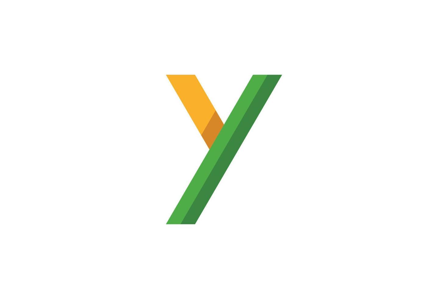 Y Letter Colorful Logo vector