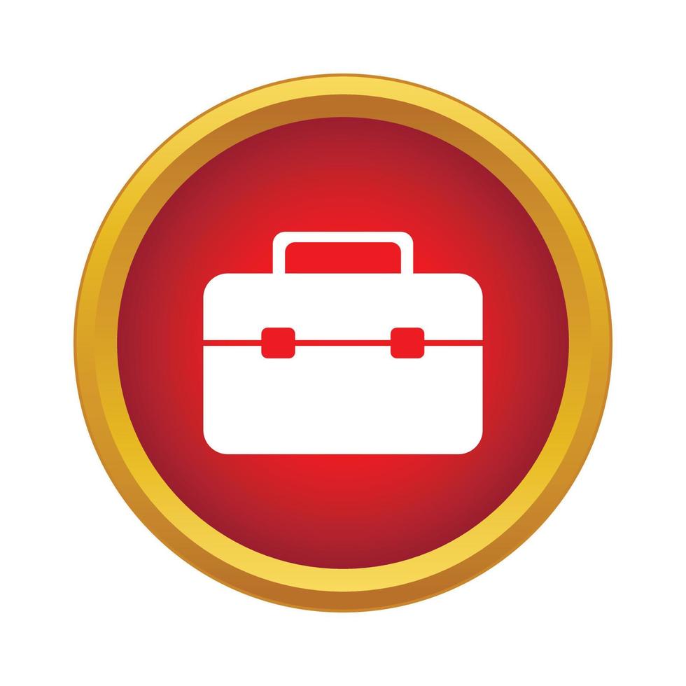 Brief case Icon, simple style vector