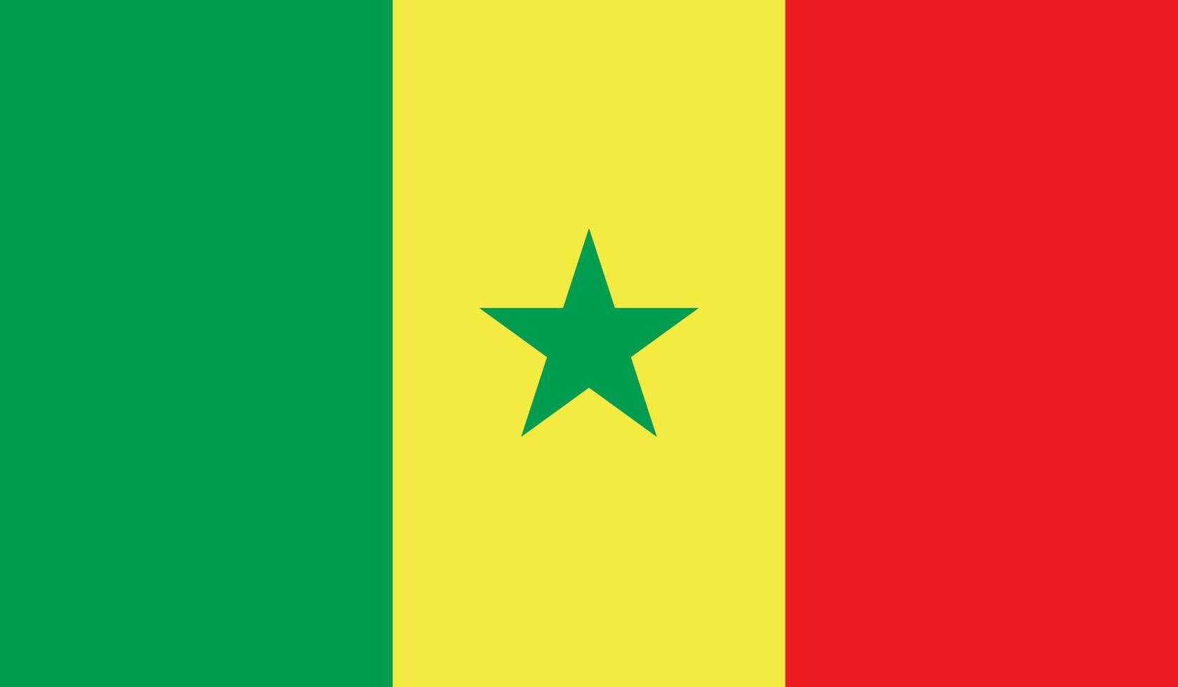 imagen de la bandera de senegal vector