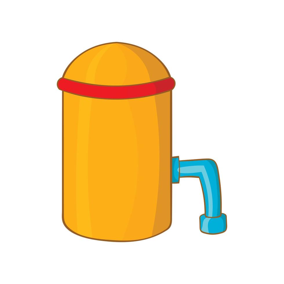 Barrel with tap icon, cartoon style vector