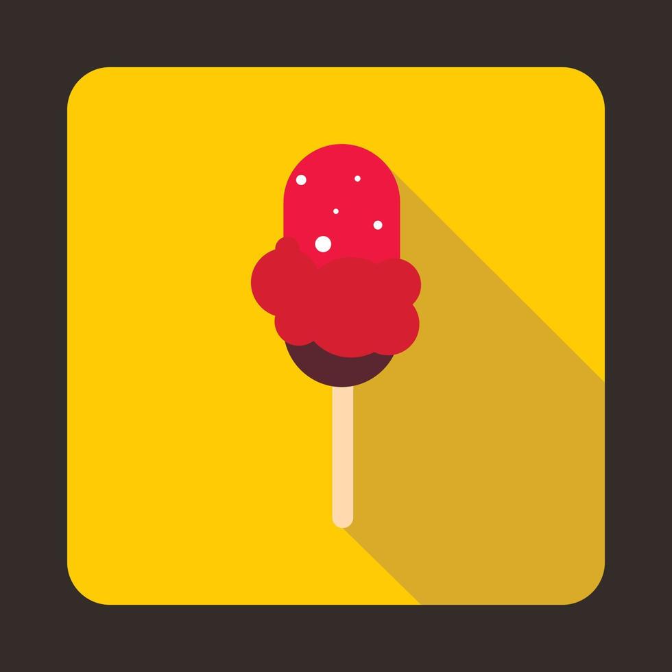 icono de helado, estilo plano vector