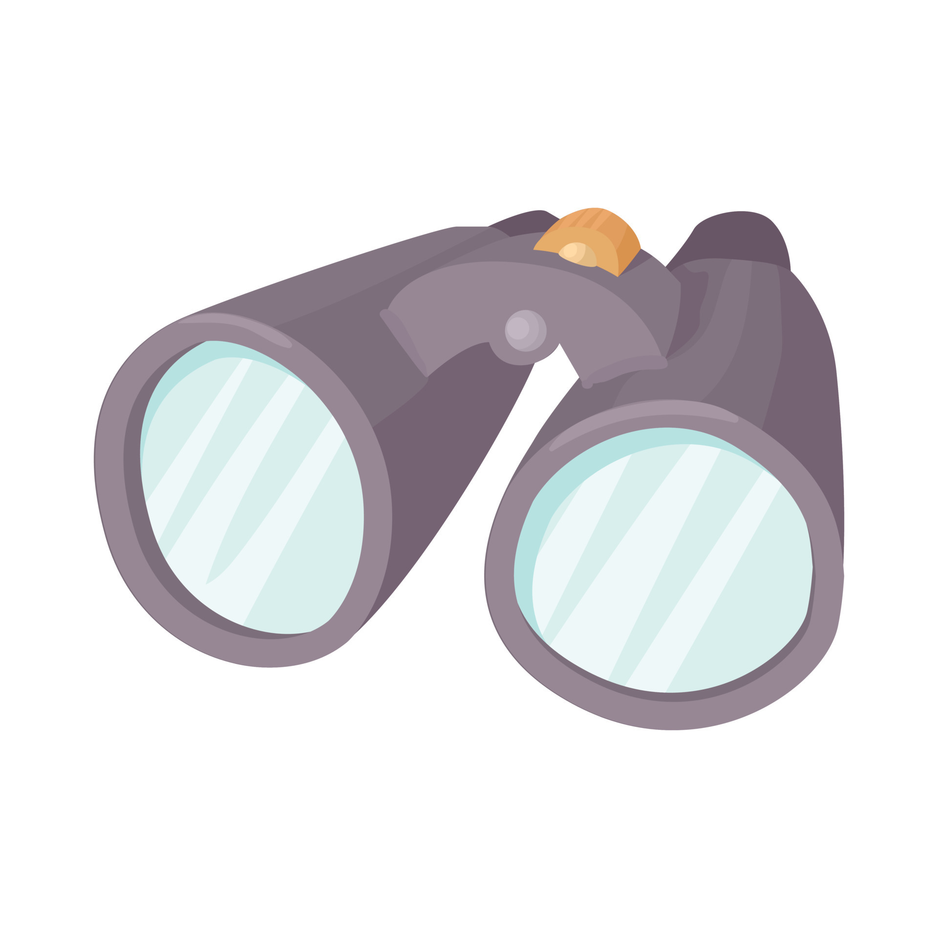 Binoculars icon, cartoon style 14312483 Vector Art at Vecteezy