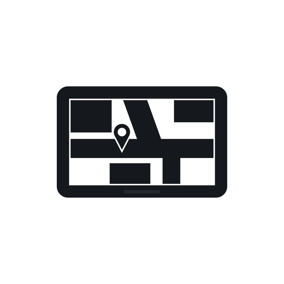 Navigation icon, simple style vector