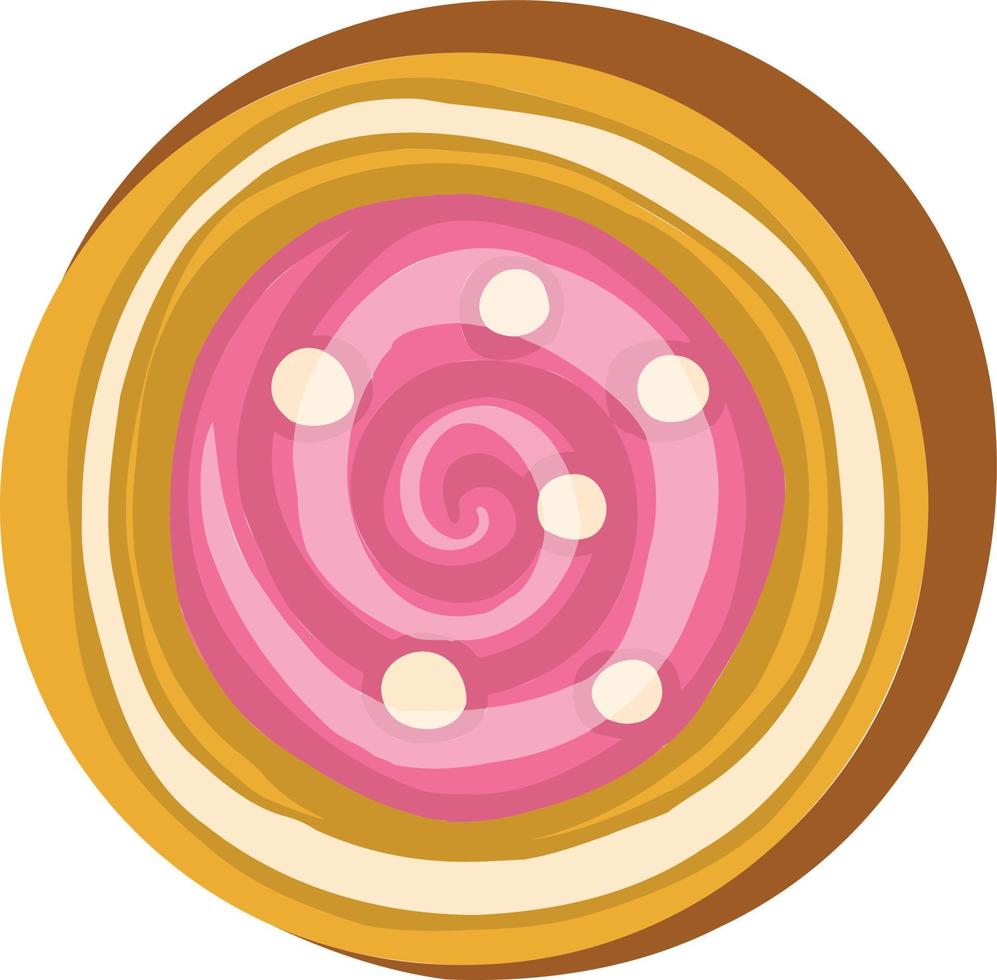 Symbol icon christmas new year cookies bagel vector