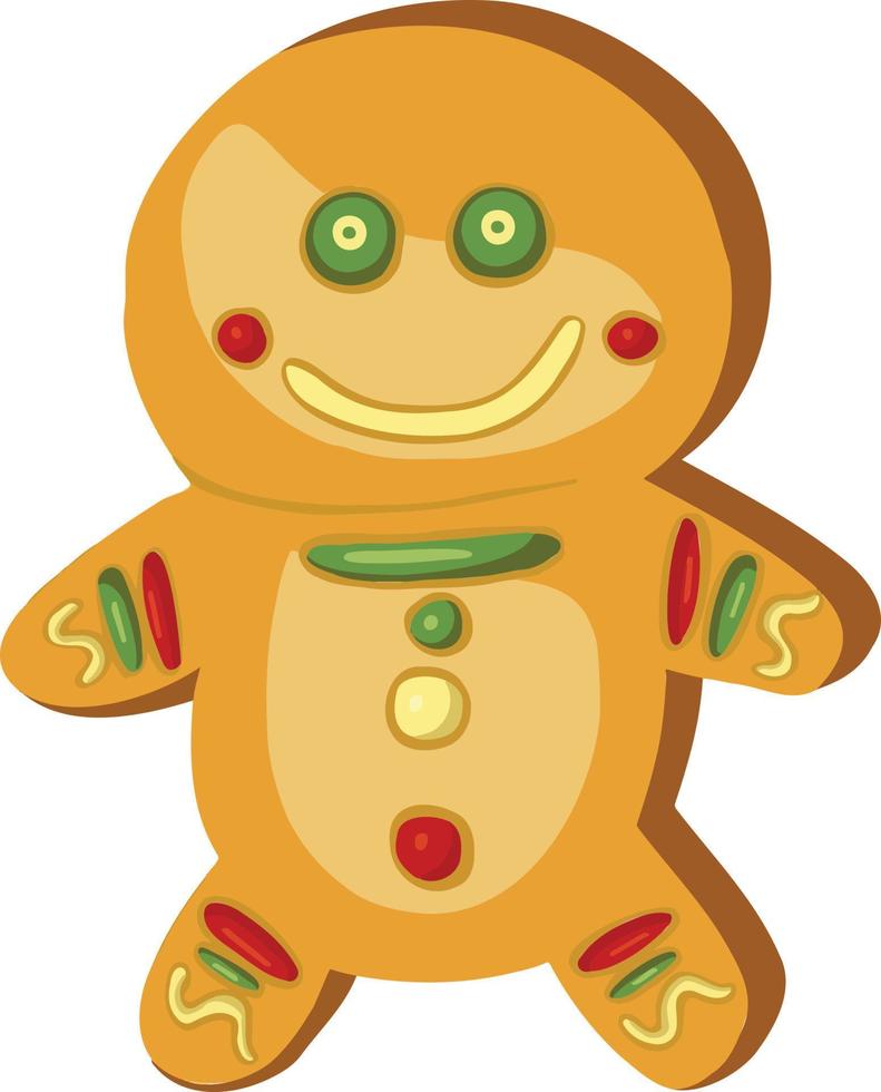 simbolo icono navidad año nuevo cookies bagel vector