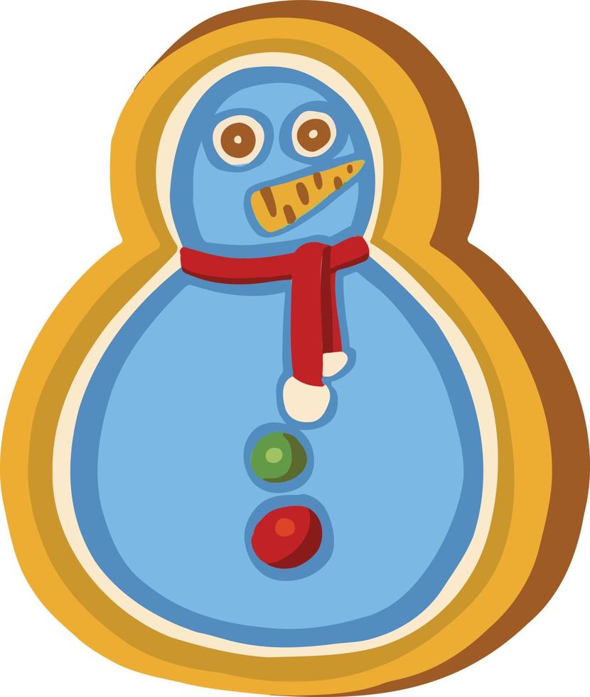 simbolo icono navidad año nuevo cookies bagel vector