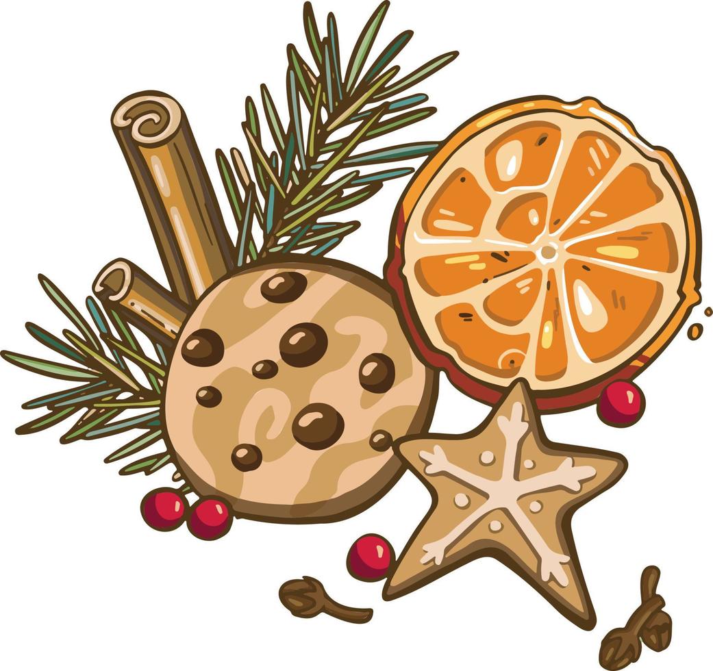 símbolo icono navidad año nuevo decoración vector