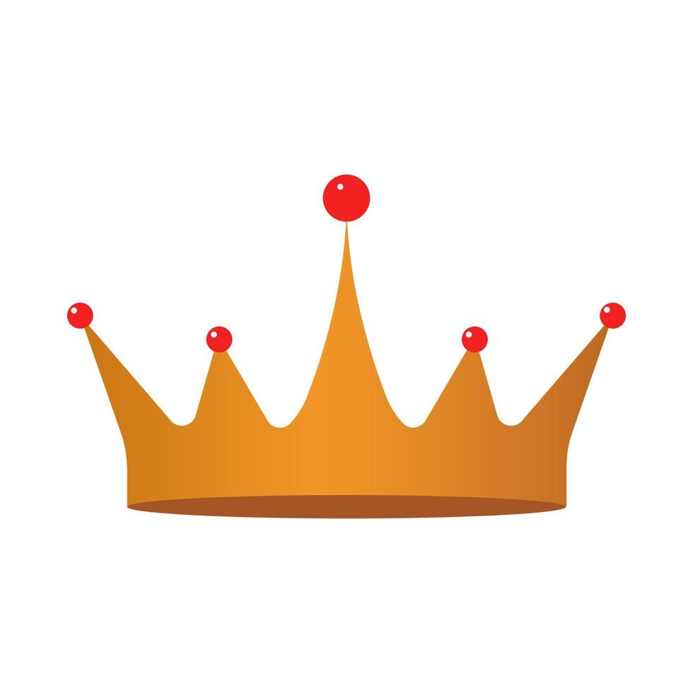 Crown icon on white background. Vector illustration. EPS 10.