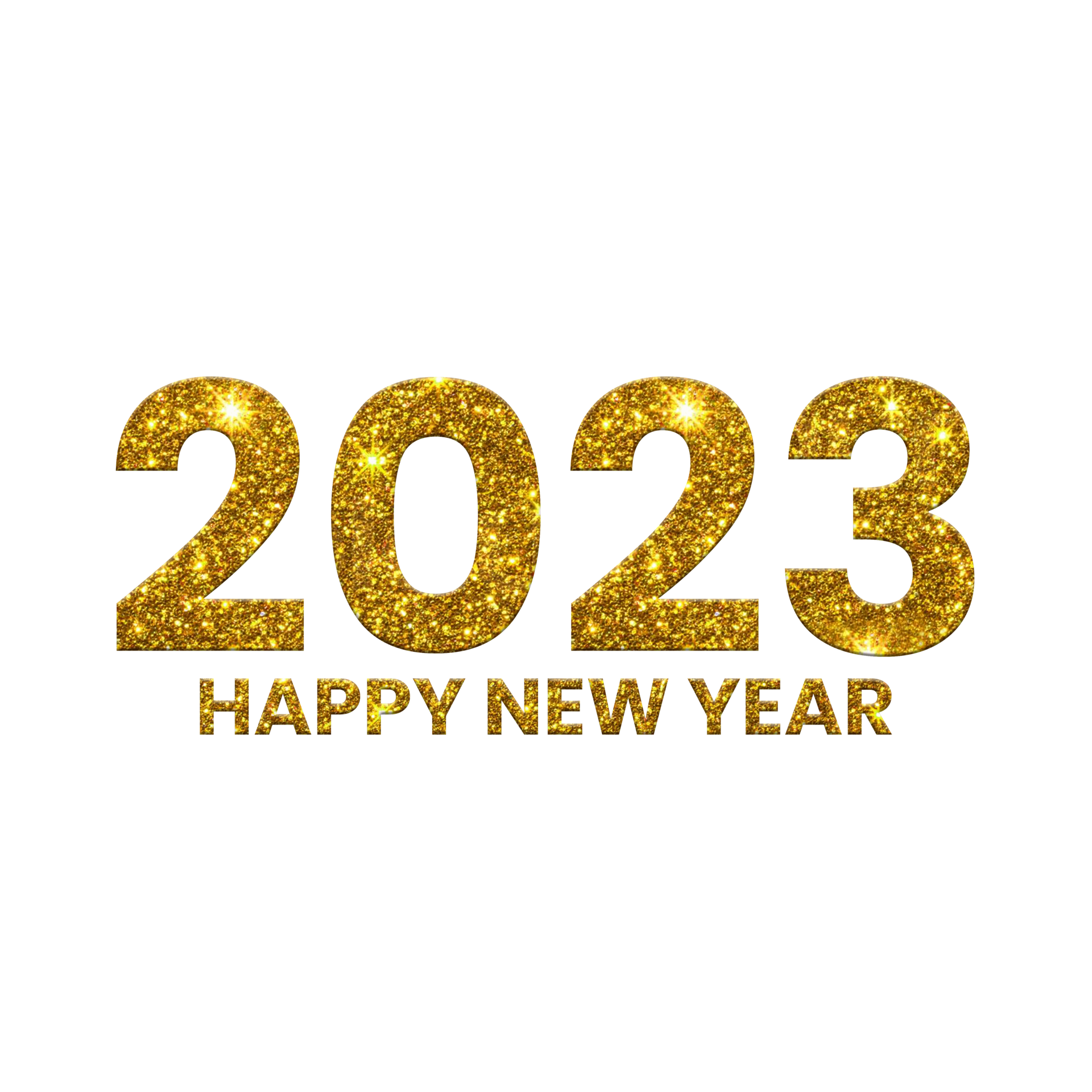 frohes neues 2023 goldglitter 14313283 PNG