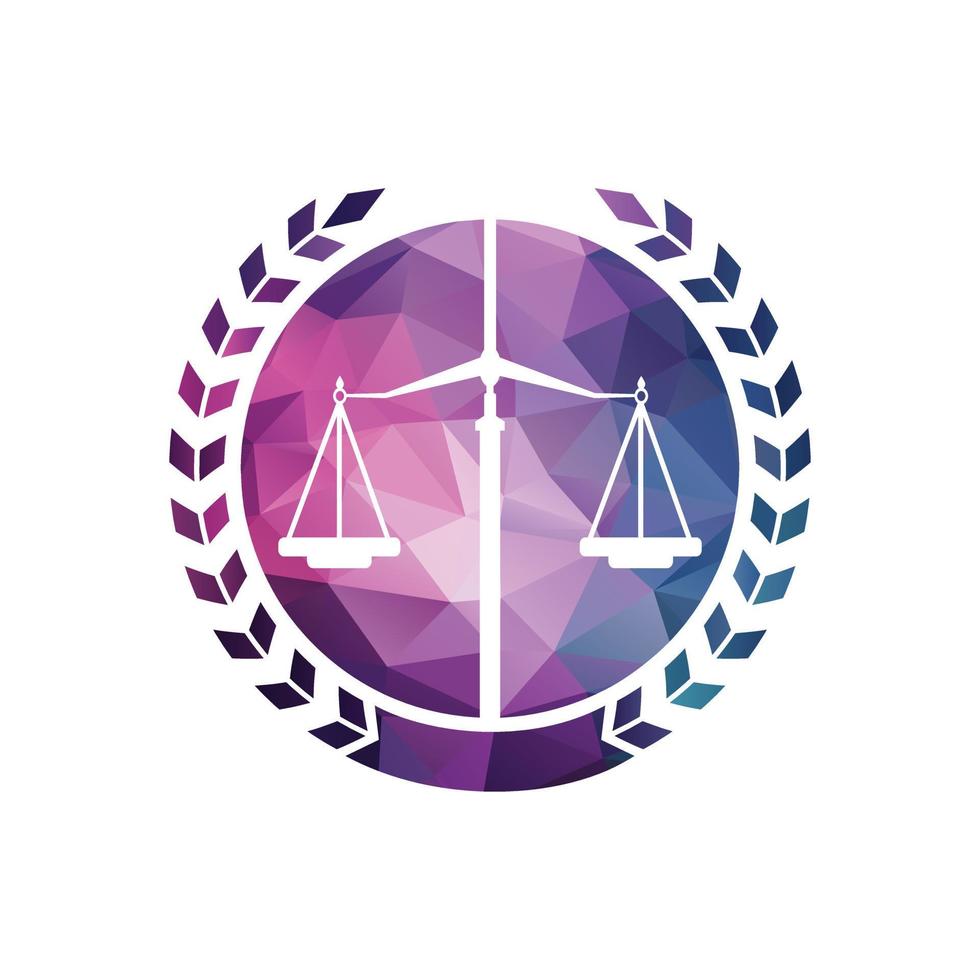 Law Balance And Attorney Monogram Logo Design. Balance logo design related to attorney, law firm or lawyers. vector