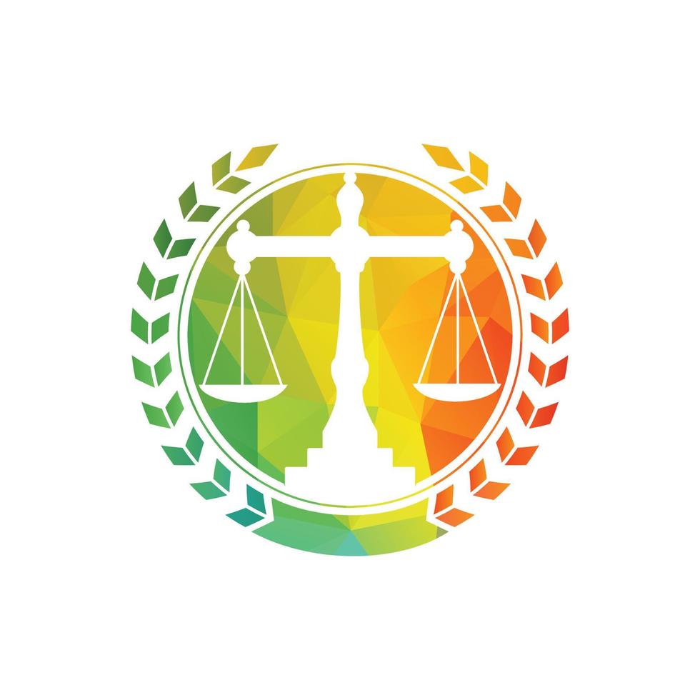 Law Balance And Attorney Monogram Logo Design. Balance logo design related to attorney, law firm or lawyers. vector