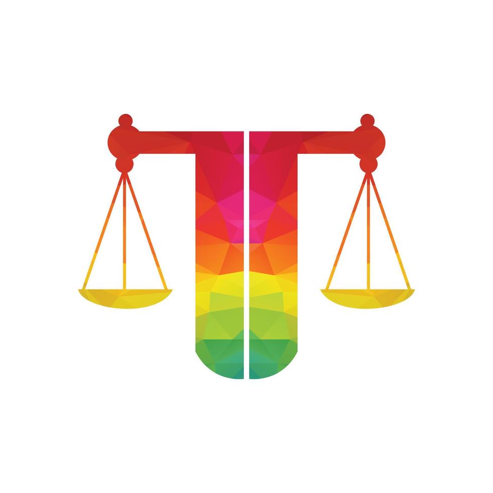 Law Balance And Attorney Monogram Logo Design. Balance logo design related to attorney, law firm or lawyers. vector