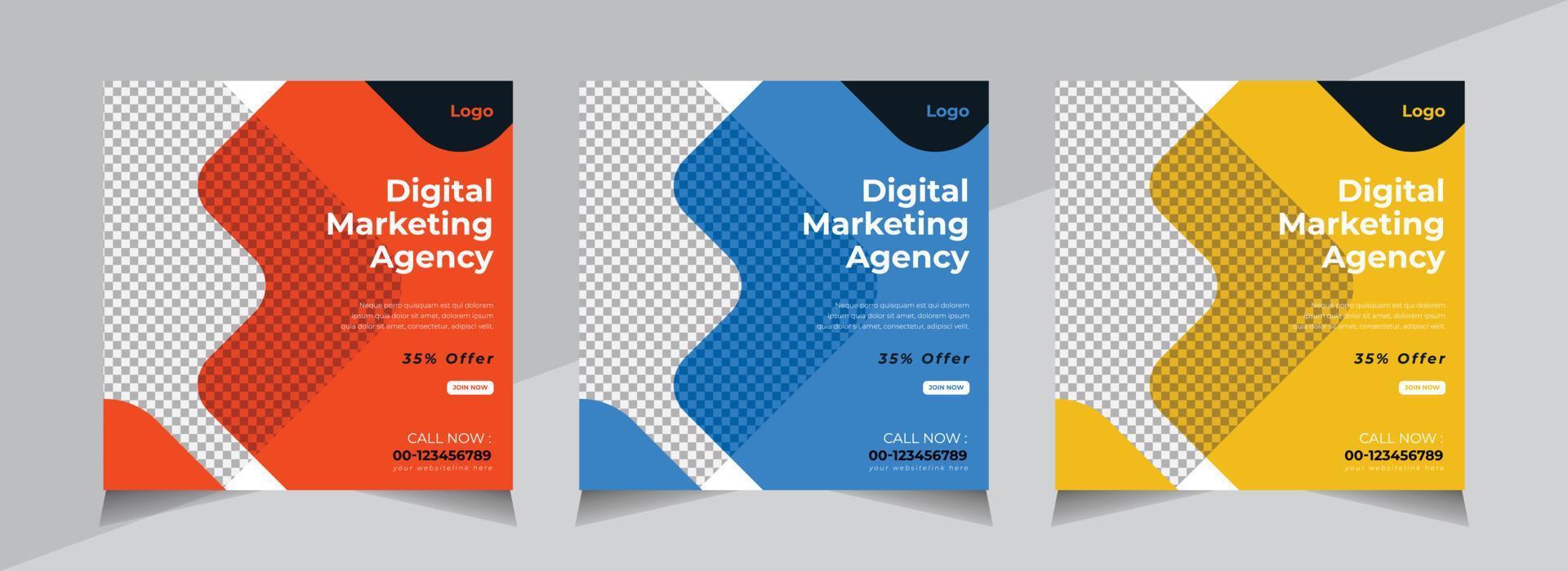 Modern Social Media banner Template, Business Social Media Post Template, Web Banner, Pro Vector