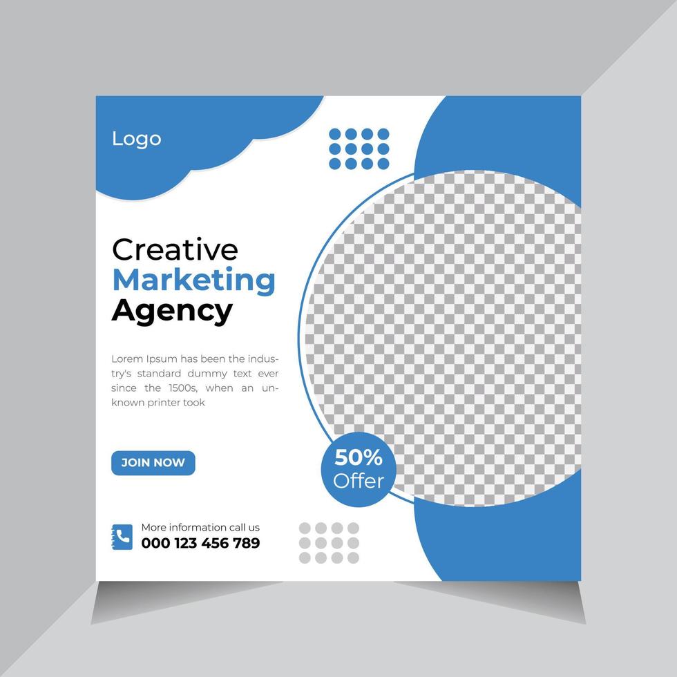 Business Social Media Post Template, Web Banner, Unique Editable Modern Social Media banner Template, Free Vector