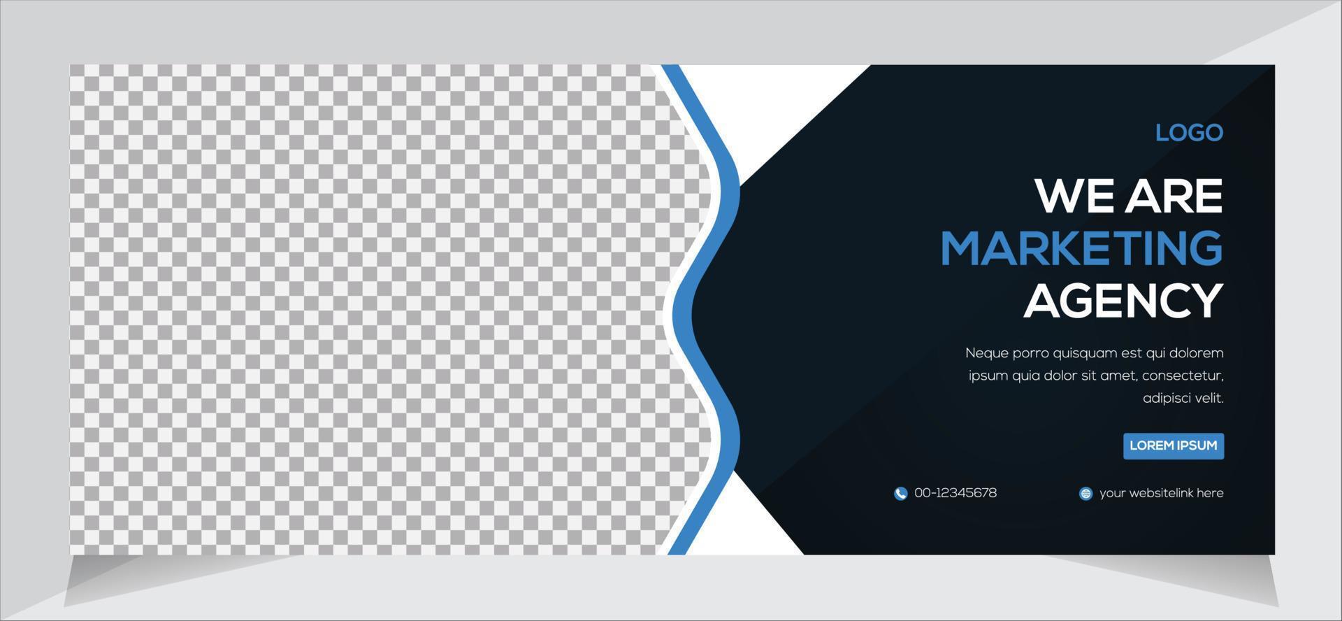 Business Facebook Cover Design, Social Media Post Template, Free Vector