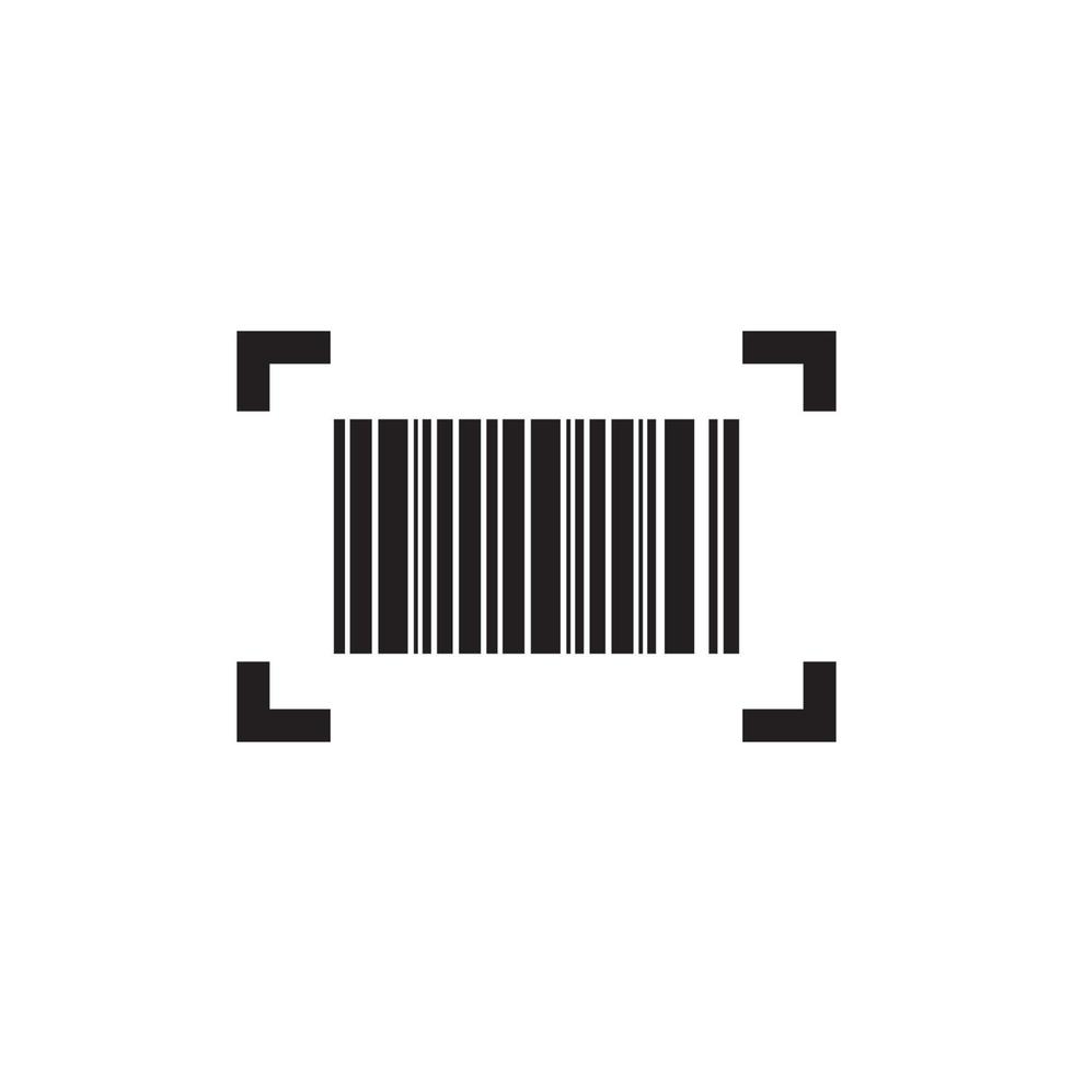 barcode check icon vector