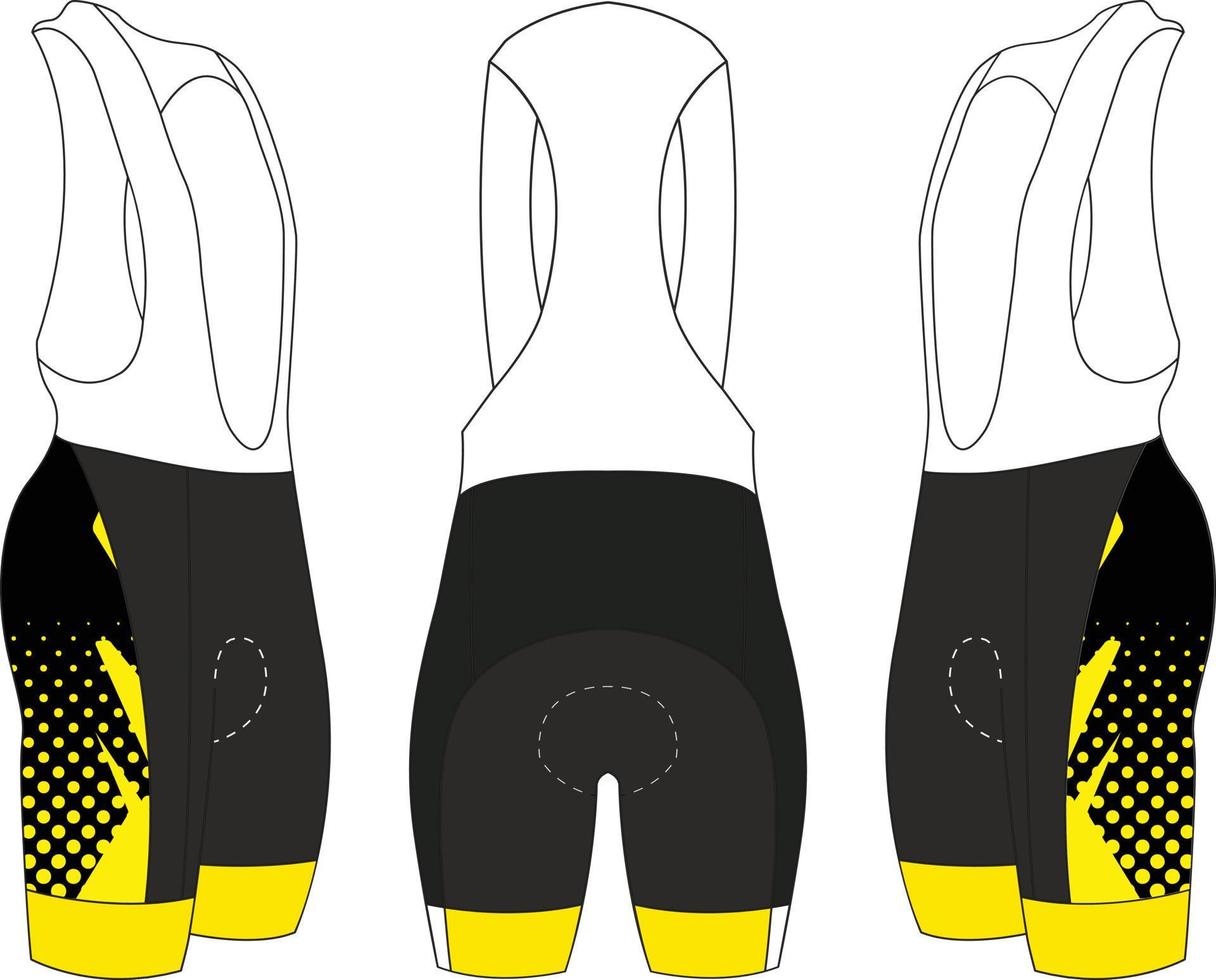 CYCLING JERSEY TOP SHIRT BIB SHORT DESIGN TEMPLATE MOCK UPS, Cycling uniform  Full vector eps files