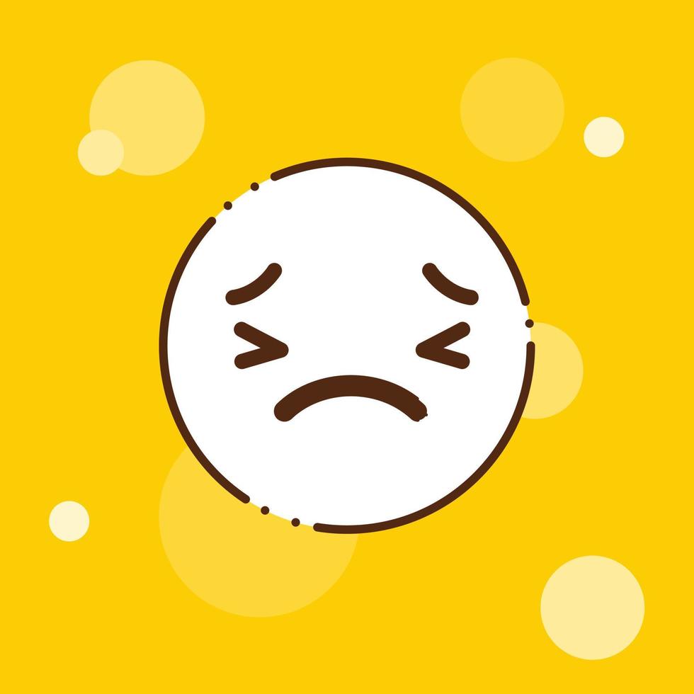 Sad Emoji icon design vector