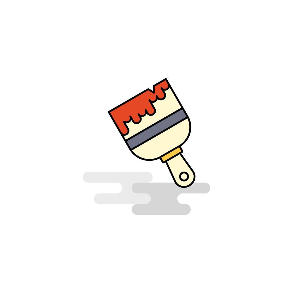 Flat Paint brush Icon Vector