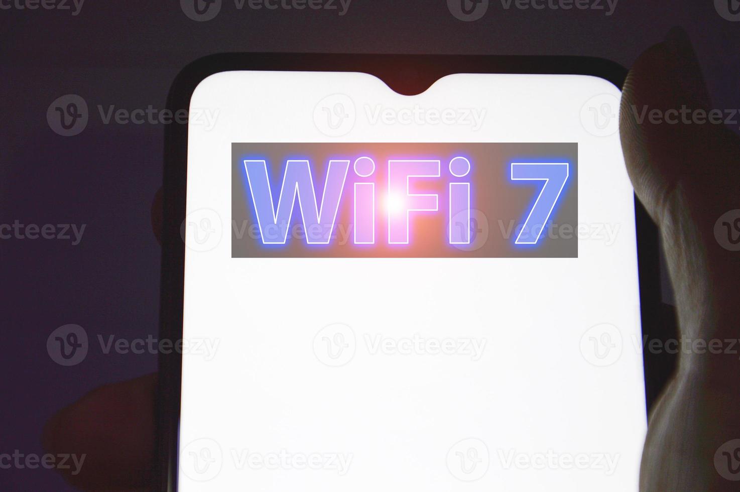 concepto wi-fi 7 comunicación en red de próxima generación, comunicación de alta velocidad foto