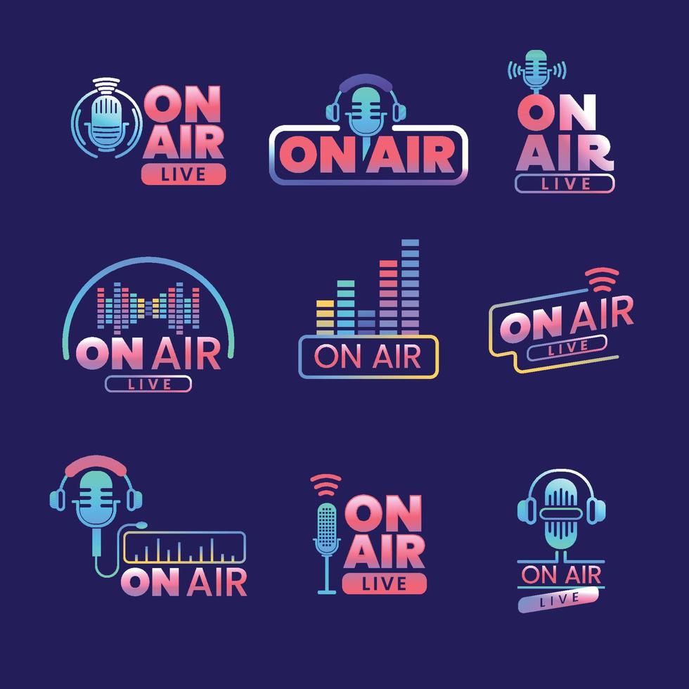 On Air Icon Template vector
