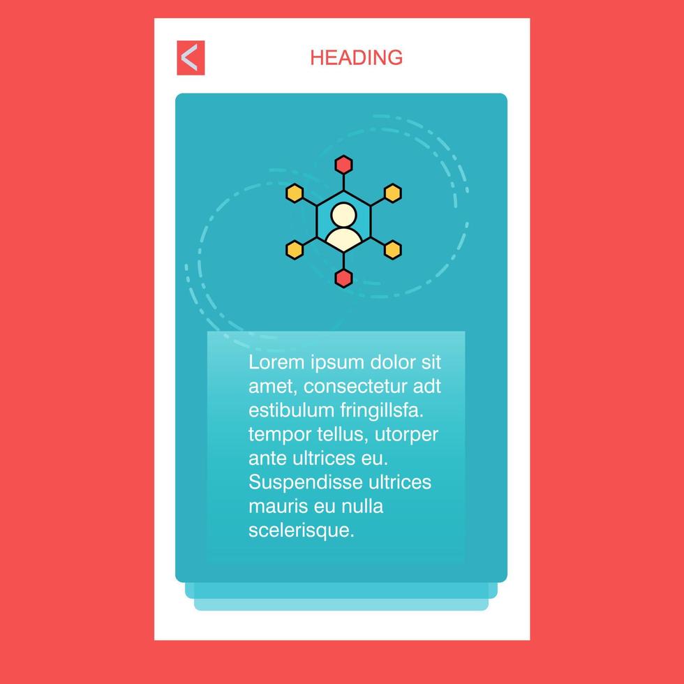Network mobile vertical banner design design Vector