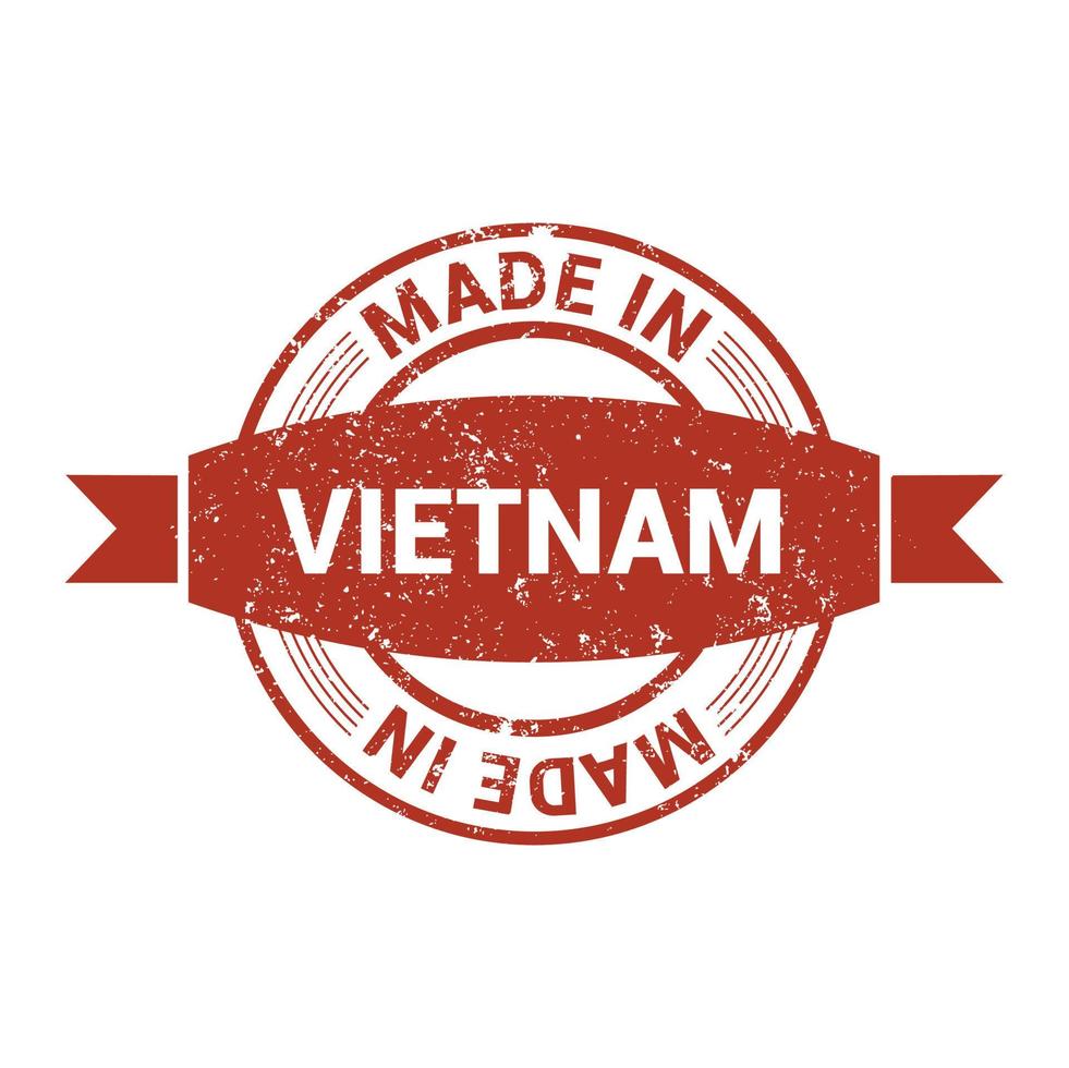 Vietnam stamp design typography vector