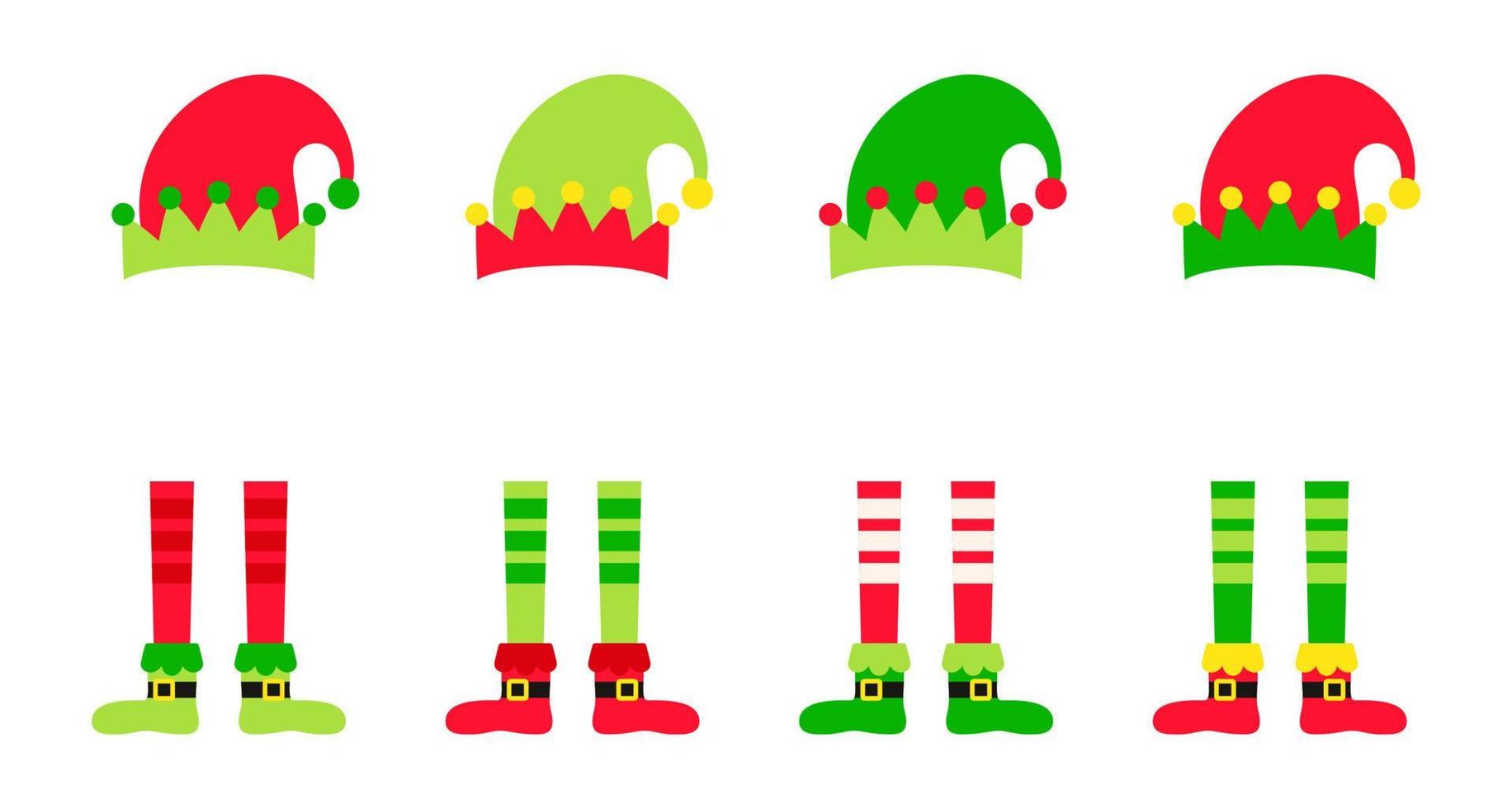 Set of Christmas Elf Family vector