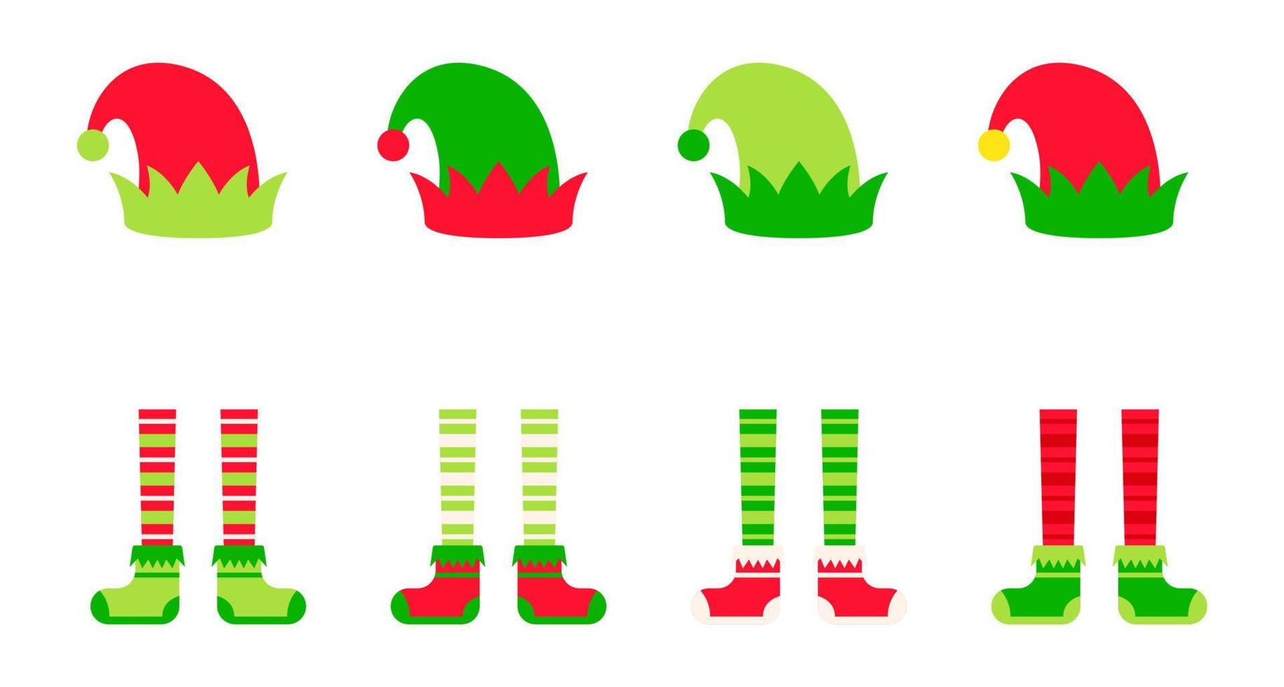Set of Christmas Elf Family vector