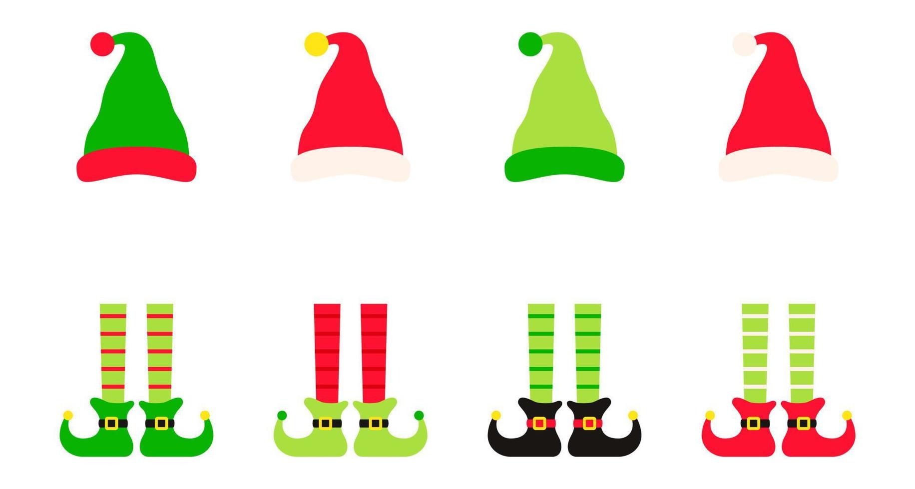 Set of Christmas Elf Family vector