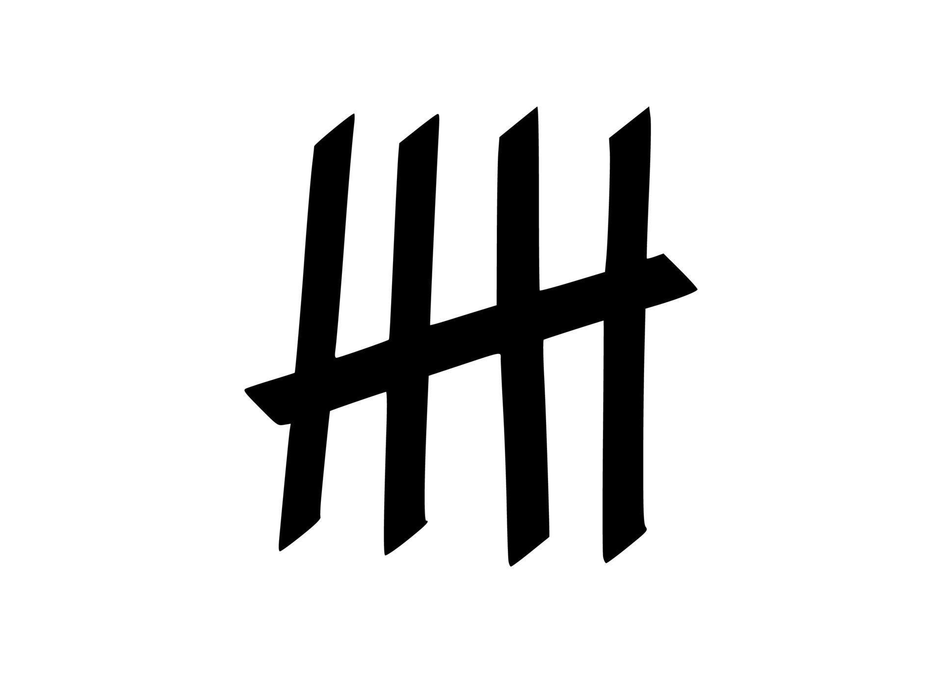 Tally marks to count days in prison. Tally marks for math lessons