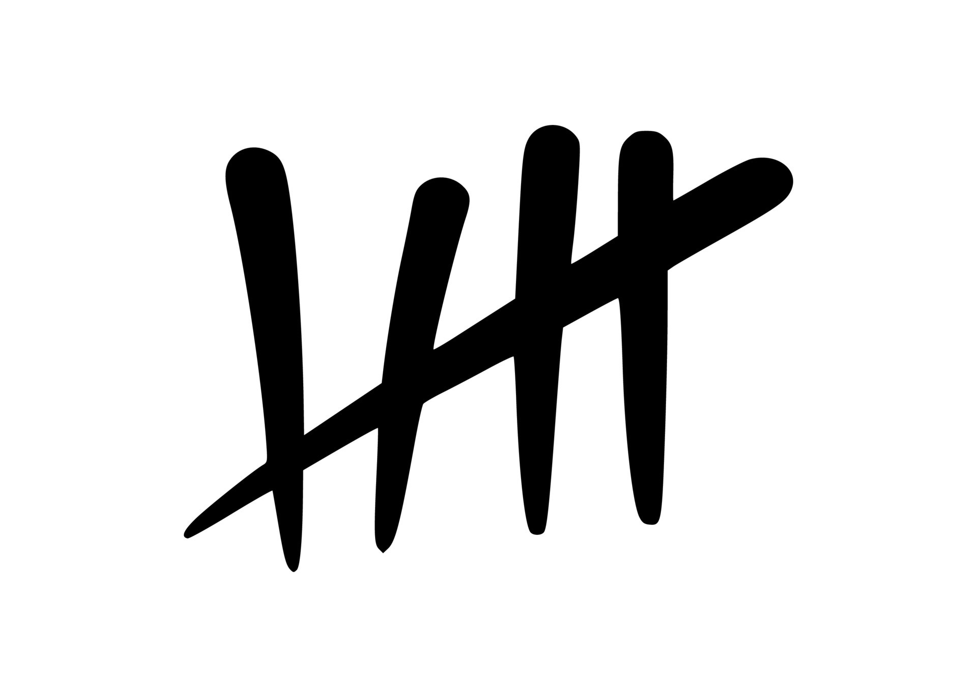 Tally marks to count days in prison. Tally marks for math lessons