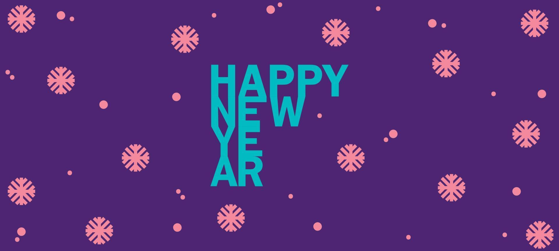 Merry Christmas and Happy New Year banner. Trendy modern Xmas design with abstract geometric elements, Christmas tree, snowflake, bunny, rabbit. Horizontal poster, greeting card, sale banner website vector